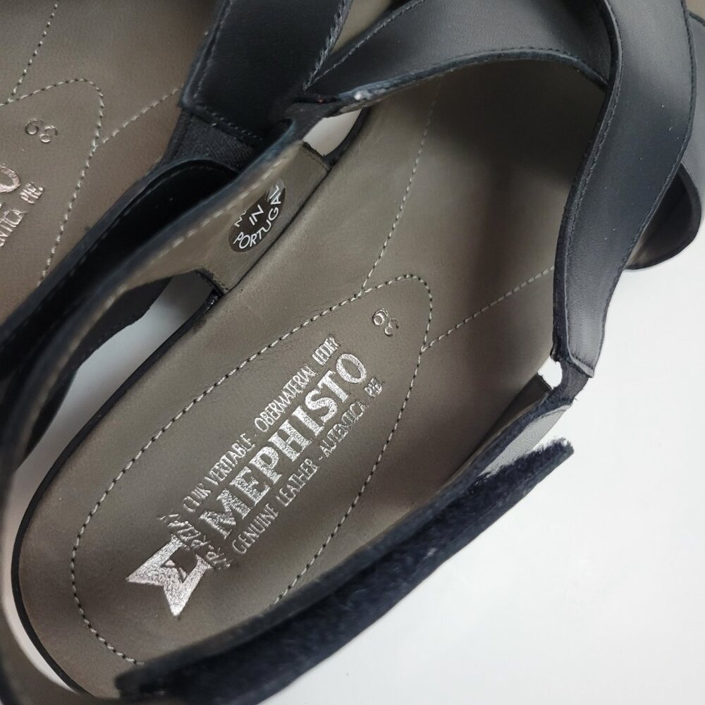 Mephisto Women's Slingback Crisscross Leather Sandals sz 39 - Picture 6 of 11
